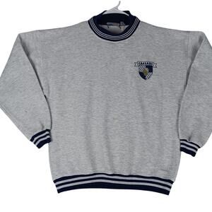 Vintage Gear Caesars Exclusive Casino Sweatshirt Mens Large Gray‎ Ribbed 80s